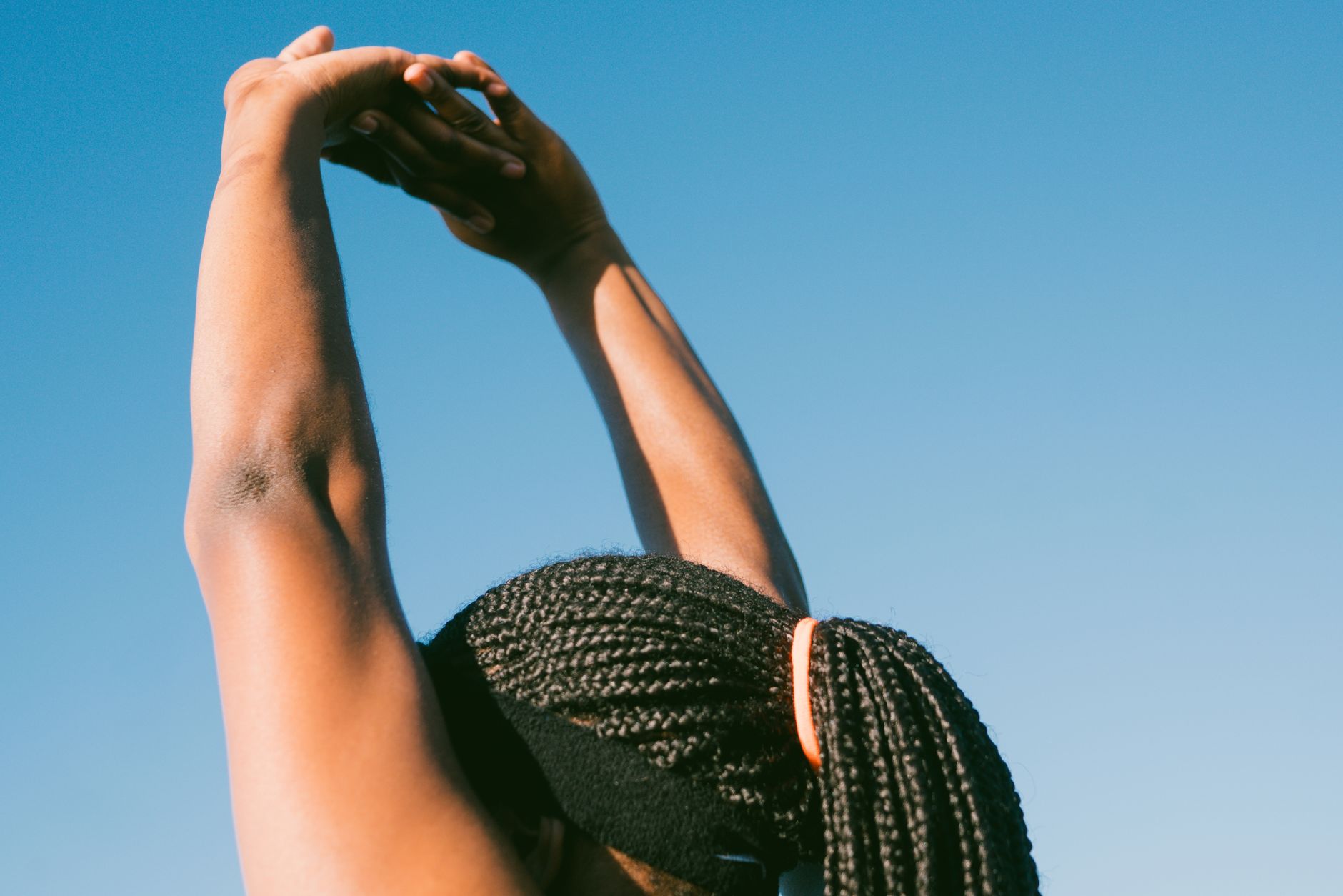 Collations avant et après le sport pour cheveux afro